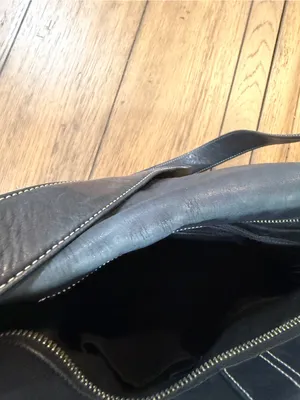 Coach Black Leather Shoulder Bag with Silver Hardware thumbnail 9