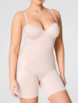 Spanx Shape Suit Your Fancy Strapless Cupped Mid Thigh Shaper thumbnail 12