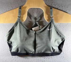 1780 | NWT Nike Indy Dri-FIT‎ Light Support Sports Bra Heathered Green Womens 3X thumbnail 1