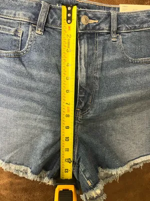 American Eagle Women’s Mom Shorts Stretch Cutoffs Size 12 New With Tag High Rise thumbnail 12