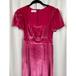 Smith&Quinn Pink Raspberry Velvet Felicity Midi Dress Sz.M thumbnail 6