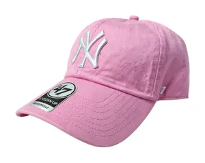 47 Brand New York Yankees MLB Women's Pink Adjustable Dad Baseball Cap Hat OS thumbnail 1