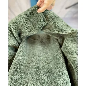 Lululemon Green Fleece Scuba Half Zip Pullover Jacket Cozy Sherpa thumbnail 6