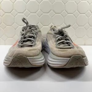 Hoka Bondi 8 Sneakers Womens 8 Grey Peach 1127952 HMLR Road Running Shoes thumbnail 5