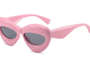 Fashion Inflated Cat-eye Oversized Frame Sexy Lip Candy Glasses Trendy Designer thumbnail 7