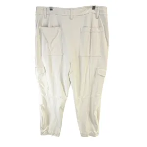 Banana‎ Republic Slim Refined Stretch Cargo Pant Women 16 Cream Modern Utility thumbnail 3