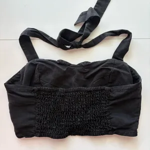 Reformation women’s size 0 Black Halter Crop‎ Top thumbnail 5