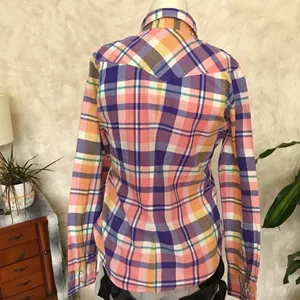 Vintage American Eagle snap down flannel thumbnail 5