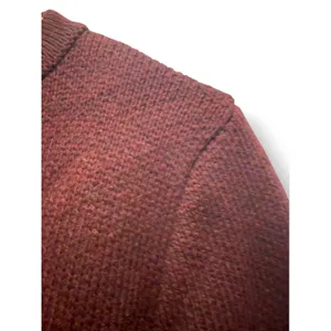 Zara Burgundy Maroon Gold Button Cardigan Sweater Size L NWT Quiet Luxury thumbnail 3