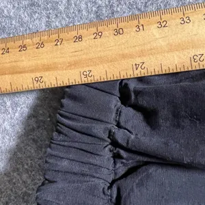 Elodie Black Jogger Pants‎ Elastic Waist Zipper Drawstring Pockets Size M thumbnail 3