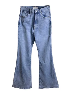 Abercrombie & Fitch The Flare Ultra High Rise Blue Denim Jeans Size 29/8R thumbnail 2