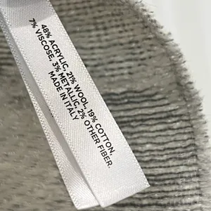 Talbots Scarf Metallic Gray Silver Snowflakes Wool Blend 70" x 20" thumbnail 10