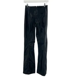 Free People We The Free‎ Real Deal Slit Vegan Pants black sz 26 thumbnail 5