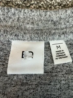 BP Gray Cozy Knit High Low Tunic Sweater Top Medium Oversized Soft thumbnail 3