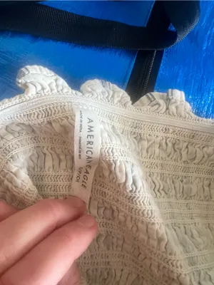 American Eagle - Bella Smocked Crop Top thumbnail 2