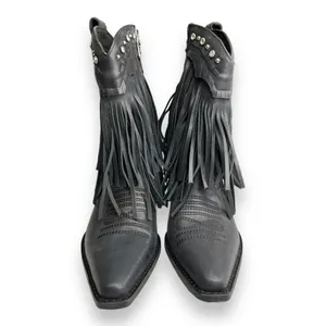 Zigi Finlandia Fringe Western Boot Black Size 7 Women's‎ New thumbnail 3