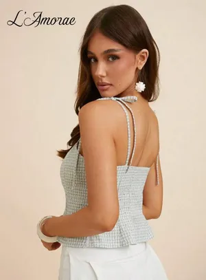 Shein plaid spring top Gray Size XS thumbnail 3