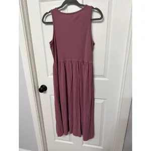 Frye Womens Button Front Maxi Dress Mauve Pink Sleeveless Gauze Pocket Small‎ thumbnail 7