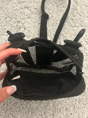 Supreme SS20 small shoulder crossbody black mesh bag thumbnail 6