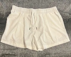 Womens XL NWT Halara White Pleated Athletic Lounge Shorts- High Waisted thumbnail 1