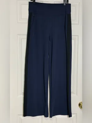 Athleta Venice Colorblock Wide Leg Navy Pants Size M thumbnail 6
