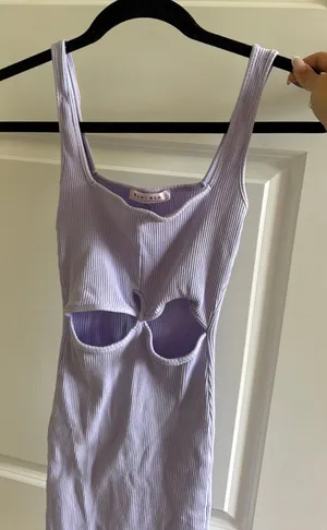 Purple body con dress thumbnail 1