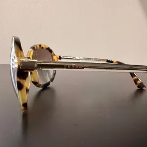 Prada Sunglasses Round Brown Havana Tortoiseshell PR09VS SPR 09V 2AU-8C1 56mm thumbnail 2