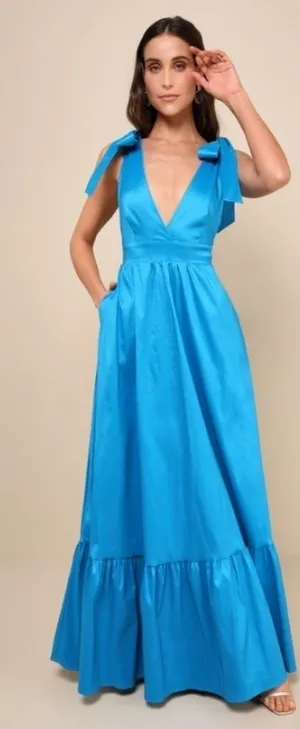 LULU's Sexy Elegant Prom Wedding Formal Event Chic Aline Maxi Gown NWOT thumbnail 1