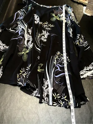 Free People asymmetrical floral print Black Floral Cold-Shoulder Tunic Size S thumbnail 11