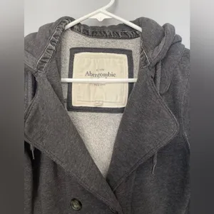 Abercrombie & Fitch Charcoal Hooded Y2K Jacket thumbnail 3