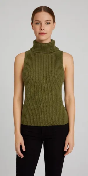 NWT Stitches & Stripes x Revolve‎ Santos Top in Olive Green Sz Small thumbnail 1