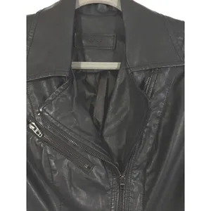 BlankNYC Black Vegan Leather Asymmetrical Moto Jacket XS thumbnail 5