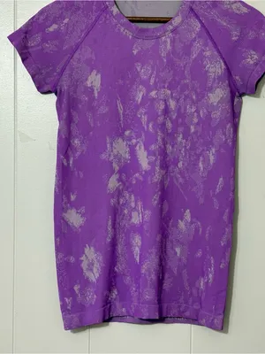 Lululemon Swiftly Tech Short Sleeve 2.0 Shadow Bloom Lilac Purple Running Shirt6 thumbnail 4