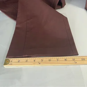 Escada Chocolate Brown Stretch‎ Cotton Mid Rise Crop Flare Pant Size 8 thumbnail 14