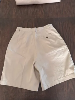 Cutter & Buck High-Waist Pleated‎ Kkahi 100% cotton Shorts Women's 14 Bermuda thumbnail 3