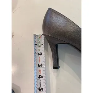 Stuart Weitzman slate gray silver shimmer evening‎ heels pumps size 6 thumbnail 11