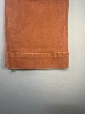 Madewell Emmett Wide Leg Crop Rust Orange Canvas High Rise Pants Size 25 thumbnail 6