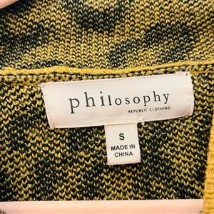 Philosophy Sweater Women’s Mock Neck Leopard Print Oversized sz Small thumbnail 2