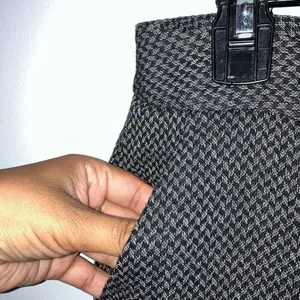 Lafayette Black & White Herringbone Wool Blend Wide Leg Pants Size 10 #771 thumbnail 5