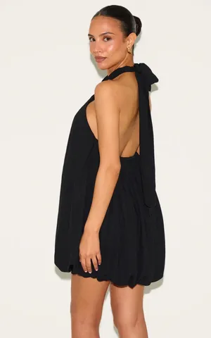 Pretty Little Thing Halter Neck Black Dress thumbnail 2