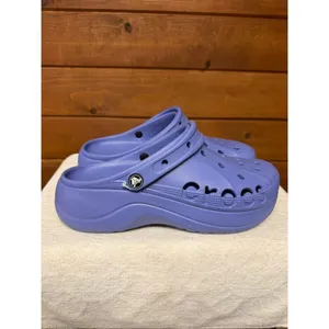 Crocs Womans Baya Platform Clogs purple Sz 11 thumbnail 2