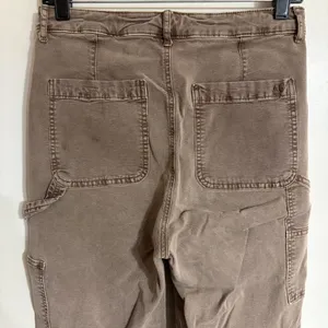 American Eagle Brown Carpenter Pants High Rise Utility Stretch Women Size 6 thumbnail 7