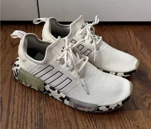Adidas Originals NMD_R1 Color Splash Cloud White Atheltic Shoes Women’s Size 9 thumbnail 1