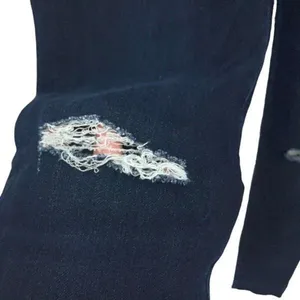 American Eagle Womens Super Stretch X4 Distressed High Rise Jegging‎ Dark Wash 6 thumbnail 4