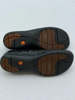 Clarks Unstructured Mary Jane Leather Comfort Shoes Black Women’s 7.5M thumbnail 6