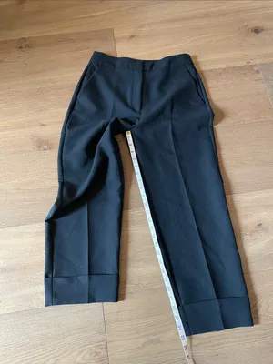 Abercrombie & Fitch High Rise Cuffed Tailored Straight Pants Size 28 Short thumbnail 12