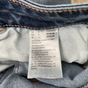 American Eagle Hi Rise Jegging Size 8 Blue Jeans Stretch Distressed Denim Skinny thumbnail 7