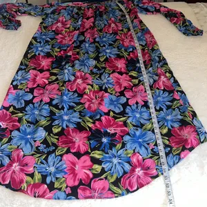 Reformation Floral Midi Dress Multicolor Size L thumbnail 9