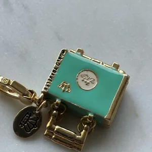 NWOT Juicy couture Gold and Turquoise World Traveller Charm thumbnail 2