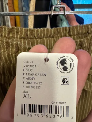 NWT Free People Something Good Pull-On Barrel Pants - leaf green army brown - XL thumbnail 12